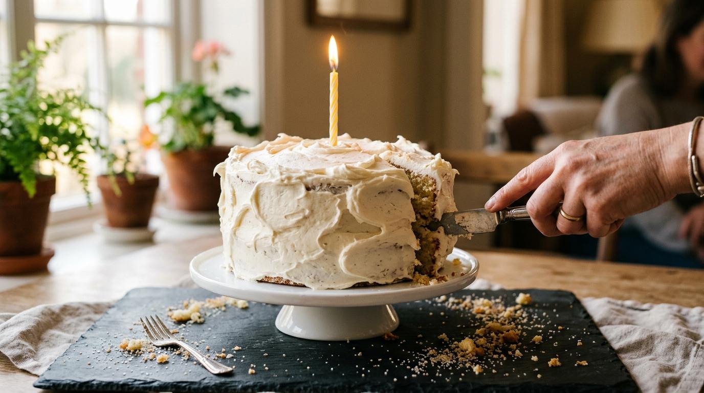 Bake a birthday cake from scratch