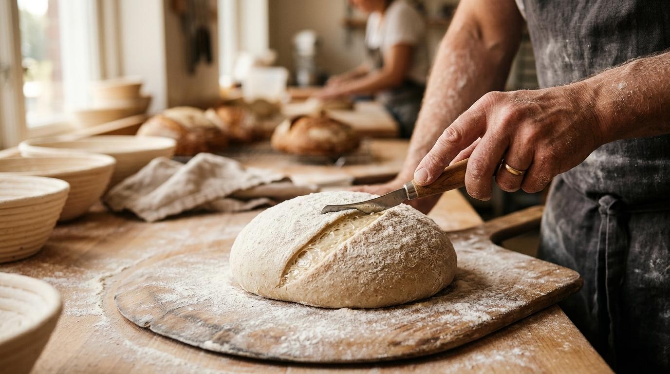 Score bread before baking