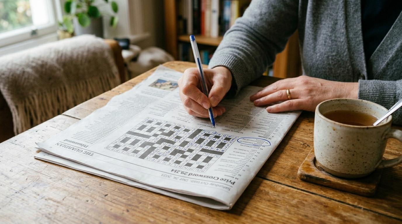 Solve your first cryptic crossword clue