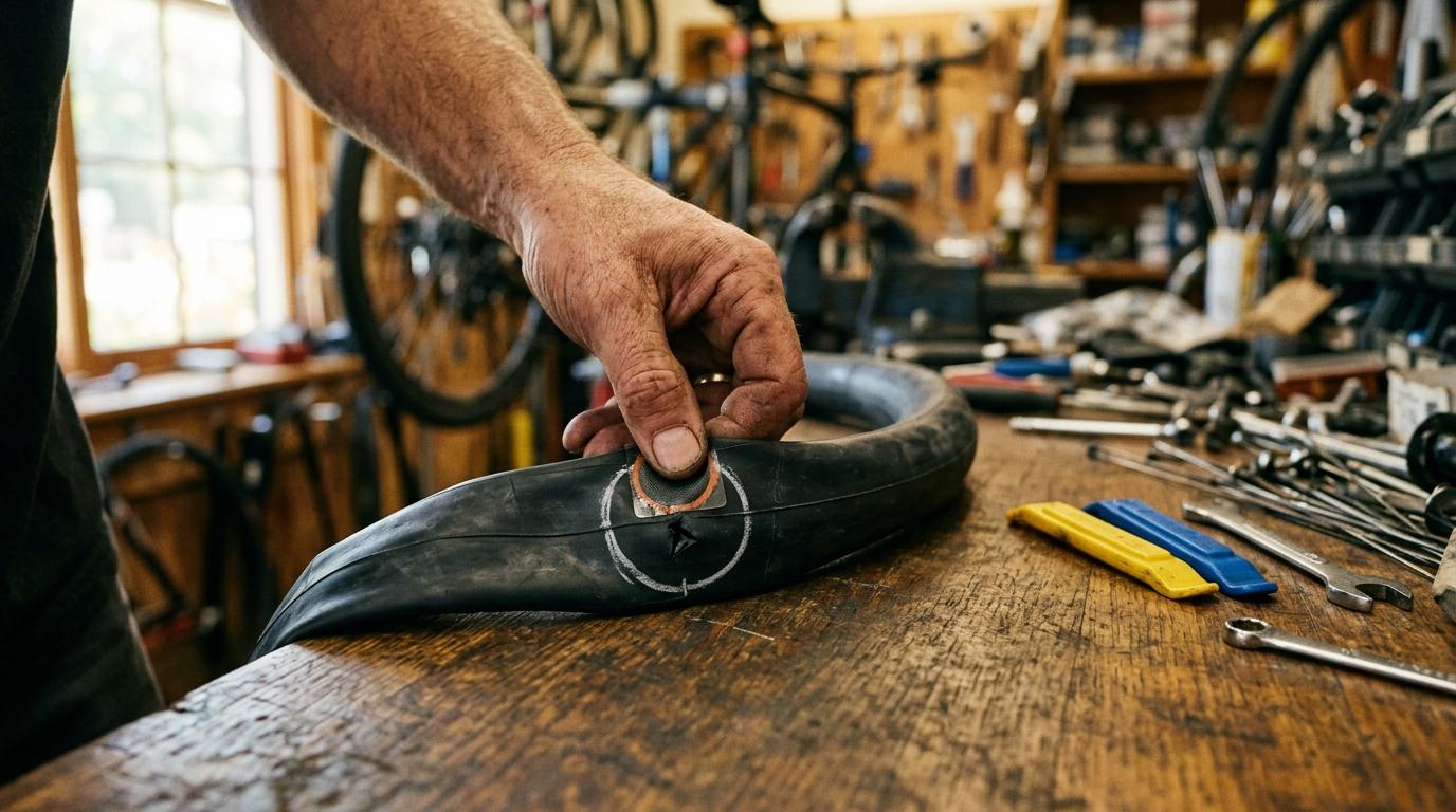Fix a bicycle puncture