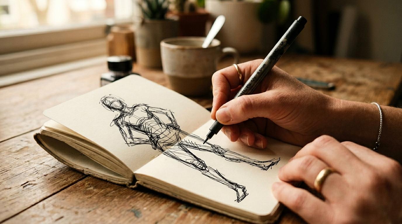 Draw a human figure in 60 seconds