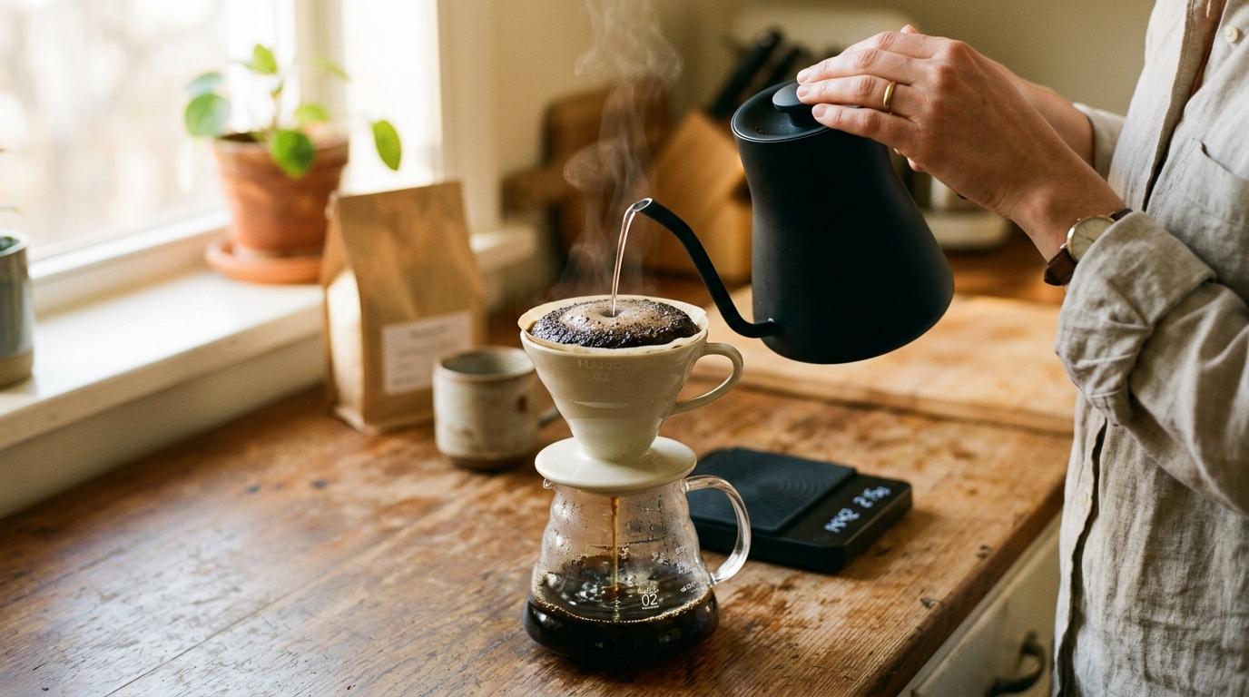 Brew a pour-over coffee