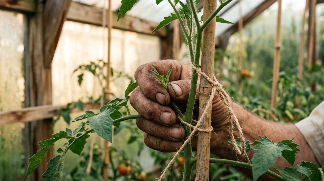 Side-shoot a tomato plant