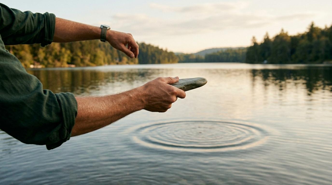 Skip Stones on Water